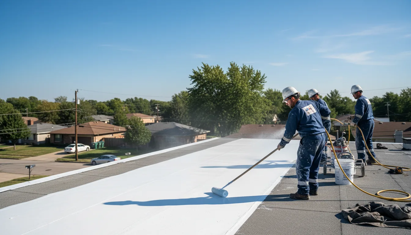 Commercial roof coating in Nordheim, TX near me
